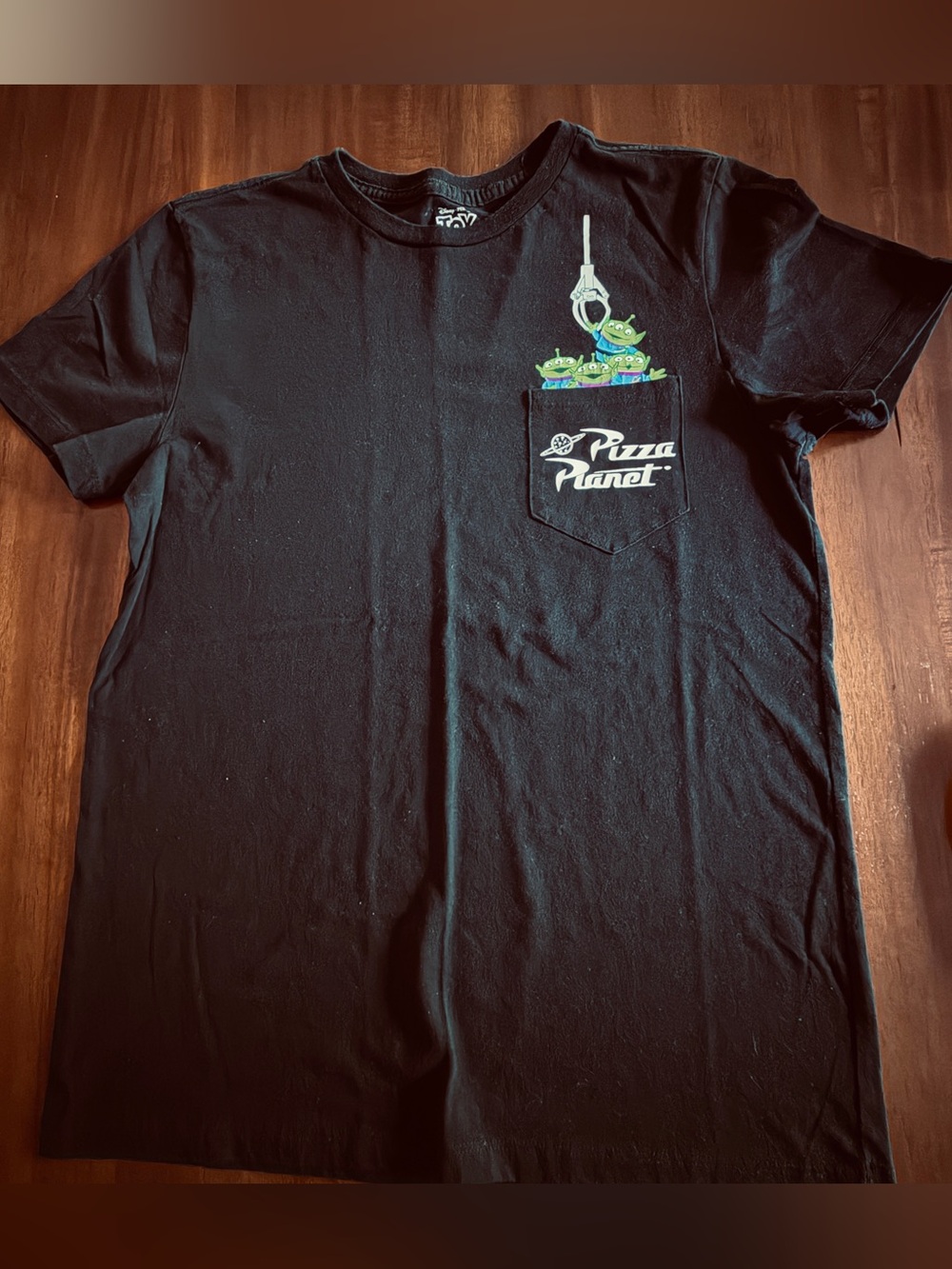 Unisex Black Pocket Tee with Toy Story Aliens